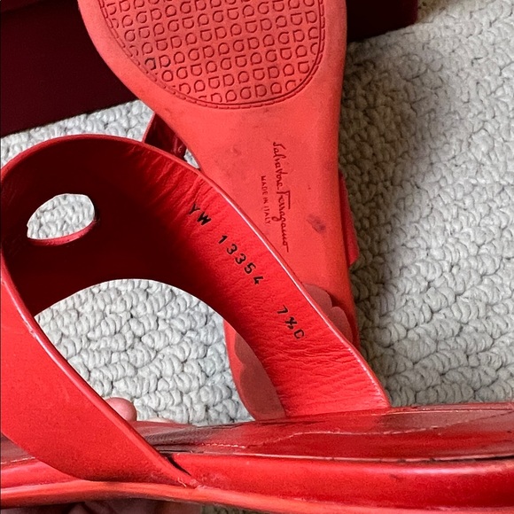 Salvatore Ferragamo Bold Red Sandals - Picture 5 of 6
